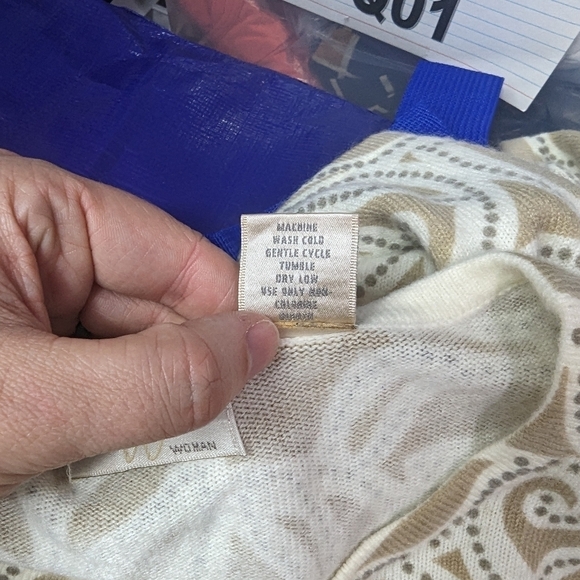 Studio Works Abstract Print Scoop Neck Sweater Sz 3X - Picture 11 of 11